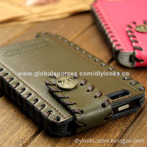 SHOWKOO Genuine Leather Case for iPhone 5